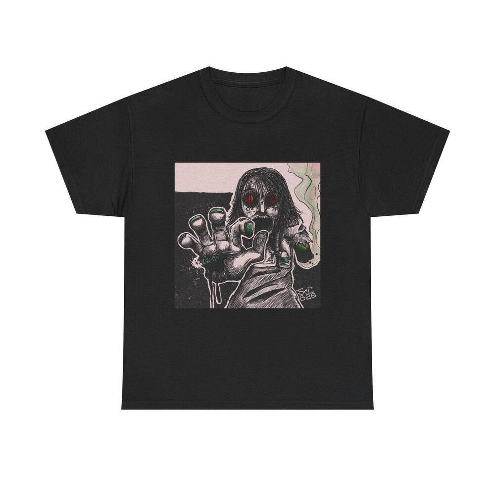 Manga Horror Illustration Tee Gothic Skull